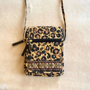 Vintage Maggib Quilted Leopard-Print Bag